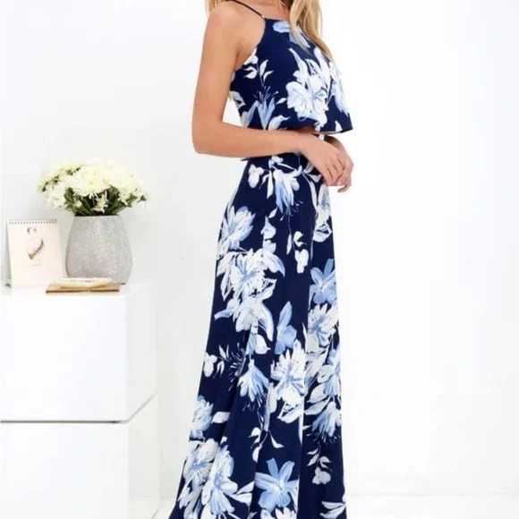 Lulu’s Two-Piece Floral Maxi Dress - Picture 2 of 6